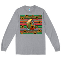 Heather Grey western desert moon Long Sleeve Tee - Jasminsmagicworld