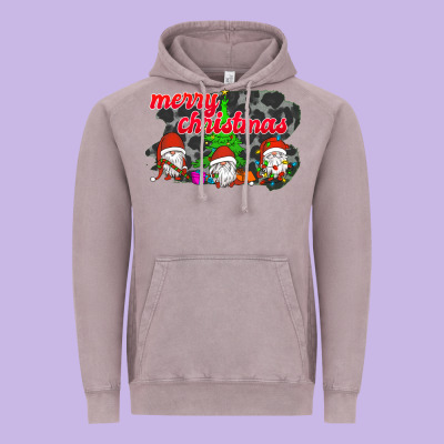 Merry Christmas - Gnome - Gnome Vintage Hoodie Designed By Bettercallsaul