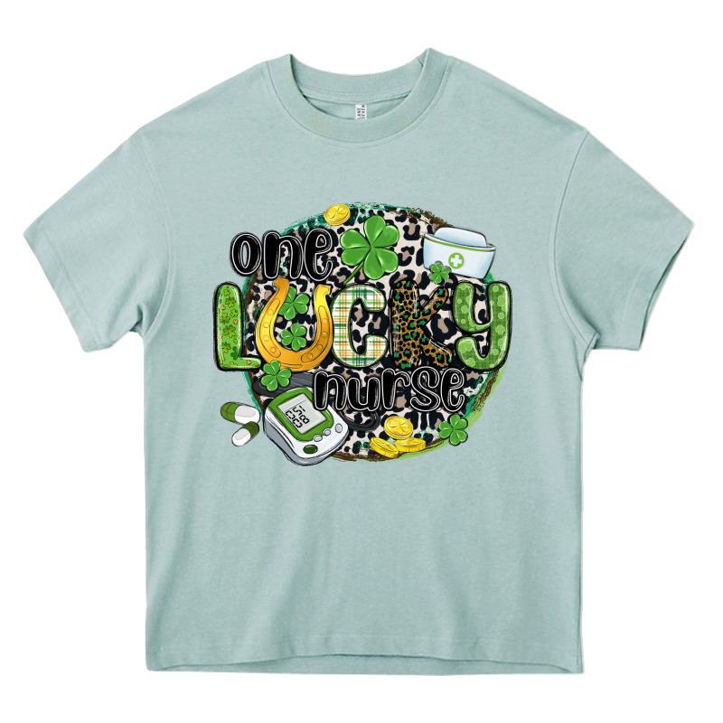 One Lucky Nurse Heavy Core Tee by MaliasSmallBusiness | Teevron