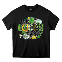 Black one lucky nurse Heavy Core Tee - MaliasSmallBusiness