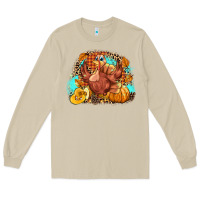 Mushroom Turkey pumpkins Long Sleeve Tee - NancyCooperArtShop