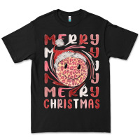 Black merry christmas smiling face Premium Tee - MaliasSmallBusiness