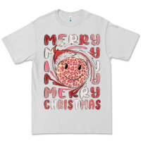 Dove Grey merry christmas smiling face Premium Tee - MaliasSmallBusiness