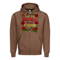 Chestnut First my mother forever my friend Mother's Day Zipper Hoodie - FaDigitalArtStudio
