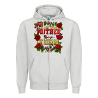 Dove Grey First my mother forever my friend Mother's Day Zipper Hoodie - FaDigitalArtStudio