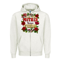 Oatmeal Heather First my mother forever my friend Mother's Day Zipper Hoodie - FaDigitalArtStudio