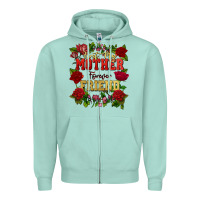 Seafoam First my mother forever my friend Mother's Day Zipper Hoodie - FaDigitalArtStudio