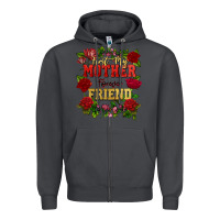 Smoke First my mother forever my friend Mother's Day Zipper Hoodie - FaDigitalArtStudio