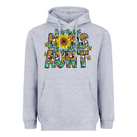 Heather Grey only the best moms get promoted to aunt Heavyweight Hoodie - CowhideDigitalArt