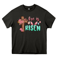 Asphalt he is risen Heavy Core Tee - MaliasSmallBusiness