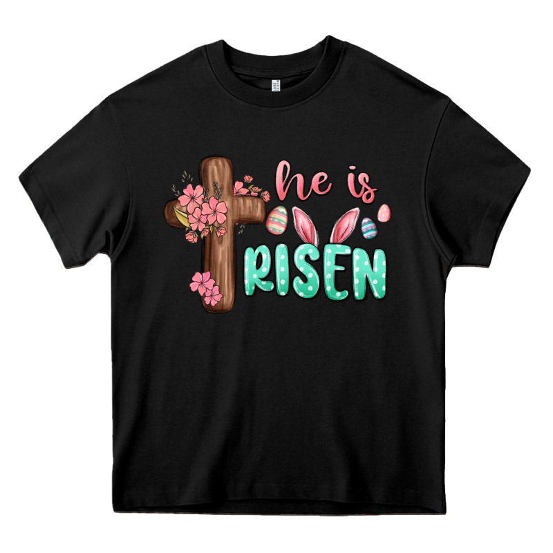 He Is Risen Heavy Core Tee by MaliasSmallBusiness | Teevron