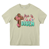 Mossy he is risen Heavy Core Tee - MaliasSmallBusiness