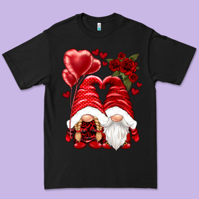 Valentines Day Gnomies Premium Tee Designed By Nancycooperartshop