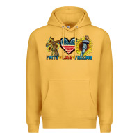 Mustard Fatih love freedom Premium Hoodie - FaDigitalArtStudio
