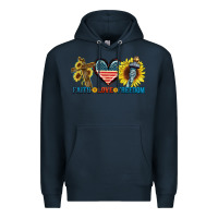 Navy Fatih love freedom Premium Hoodie - FaDigitalArtStudio