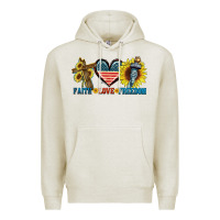 Oatmeal Heather Fatih love freedom Premium Hoodie - FaDigitalArtStudio