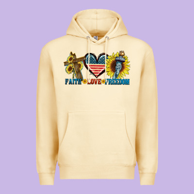 Fatih Love Freedom Premium Hoodie Designed By Fadigitalartstudio