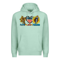 Seafoam Fatih love freedom Premium Hoodie - FaDigitalArtStudio