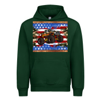 Forest Green monster truck american flag tumbler Urban Hoodie - Artiststas