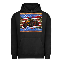 Pigment Black monster truck american flag tumbler Urban Hoodie - Artiststas