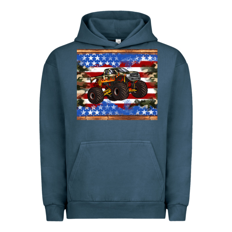 Monster Truck American Flag Tumbler Urban Hoodie by Artiststas | Teevron