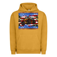Pigment Peanut Butter monster truck american flag tumbler Urban Hoodie - Artiststas