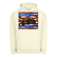 Pigment Pistachio monster truck american flag tumbler Urban Hoodie - Artiststas