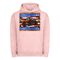 Pigment Salmon monster truck american flag tumbler Urban Hoodie - Artiststas