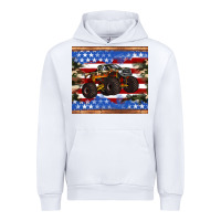 White monster truck american flag tumbler Urban Hoodie - Artiststas