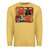 Antique Gold Wrestling mama red and black Premium Sweatshirt - LillyAllenDesigns