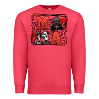 Cardinal Wrestling mama red and black Premium Sweatshirt - LillyAllenDesigns