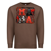 Chestnut Wrestling mama red and black Premium Sweatshirt - LillyAllenDesigns
