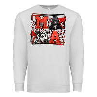 Dove Grey Wrestling mama red and black Premium Sweatshirt - LillyAllenDesigns