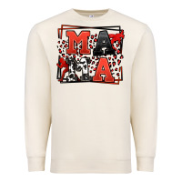 Sandshell Wrestling mama red and black Premium Sweatshirt - LillyAllenDesigns