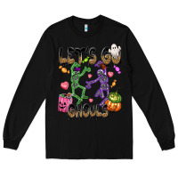 Black Let's go ghouls Long Sleeve Tee - NancyCooperArtShop