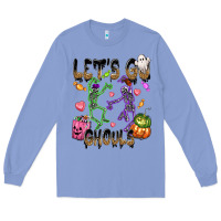 Colony Blue Let's go ghouls Long Sleeve Tee - NancyCooperArtShop