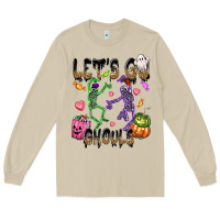 Mushroom Let's go ghouls Long Sleeve Tee - NancyCooperArtShop