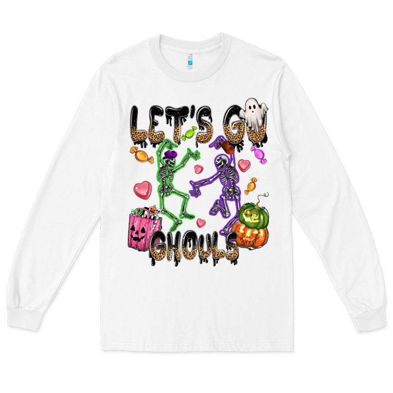 Let's Go Ghouls Long Sleeve Tee by NancyCooperArtShop | Teevron