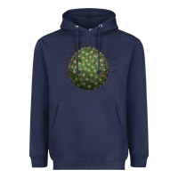 Navy Arizona Fishhook Cactus Heavyweight Hoodie - LillyAllenDesigns
