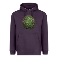 Plum Arizona Fishhook Cactus Heavyweight Hoodie - LillyAllenDesigns