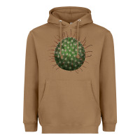 Toasted Coconut Arizona Fishhook Cactus Heavyweight Hoodie - LillyAllenDesigns