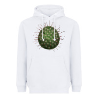 White Arizona Fishhook Cactus Heavyweight Hoodie - LillyAllenDesigns