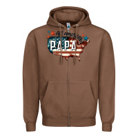 Chestnut all american papa Zipper Hoodie - FaDigitalArtStudio