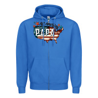 True Royal all american papa Zipper Hoodie - FaDigitalArtStudio