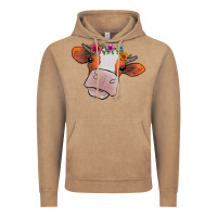 Vintage Coffee cow with flowers Vintage Hoodie - Bettercallsaul
