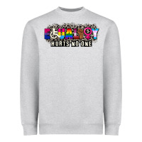 Heather Grey Pride equality hurts no one Heavyweight Sweatshirt - CowGirlArtShop