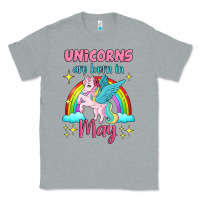 Heather Grey unicorns are born in may Classic Tee - Jasminsmagicworld