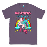 Lavender unicorns are born in may Classic Tee - Jasminsmagicworld