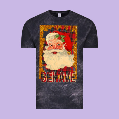 Behave Santa Vintage Tee Designed By Bettercallsaul