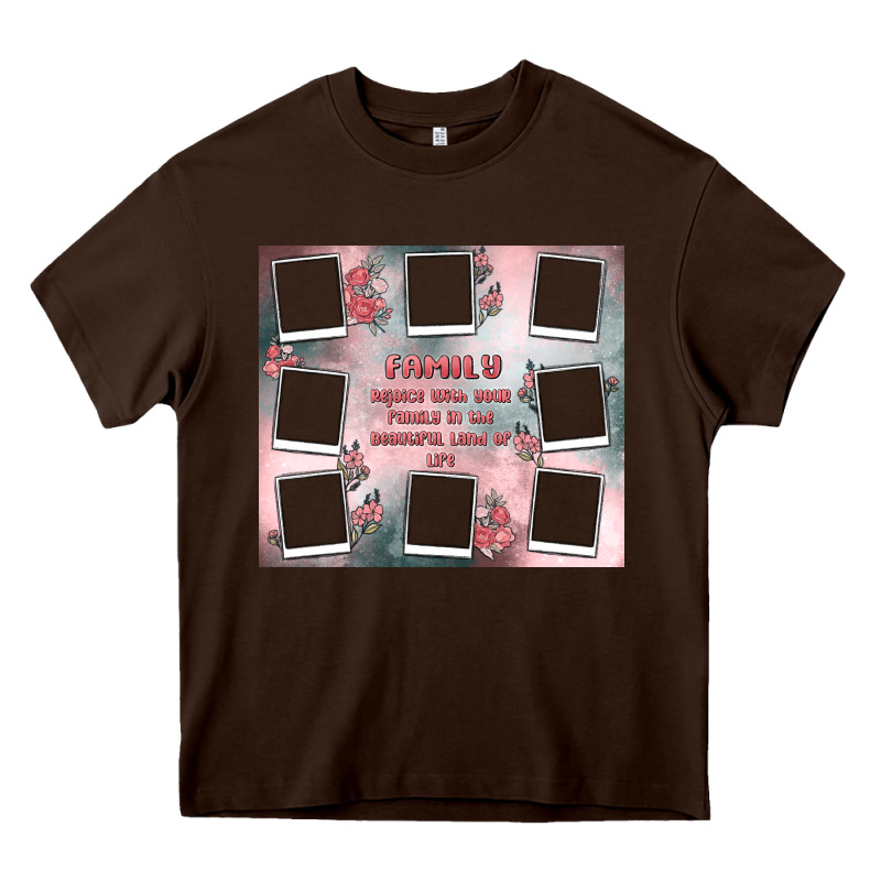 Family Photo Collage Heavy Core Tee by MaliasSmallBusiness | Teevron